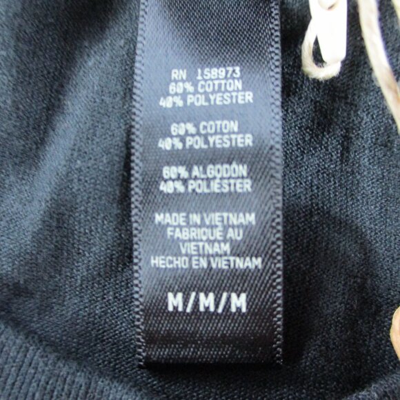 SKIMS Relaxed Long Sleeve T Shirt Womens Medium Onyx Black Crewneck Casual NWT - Picture 4 of 9